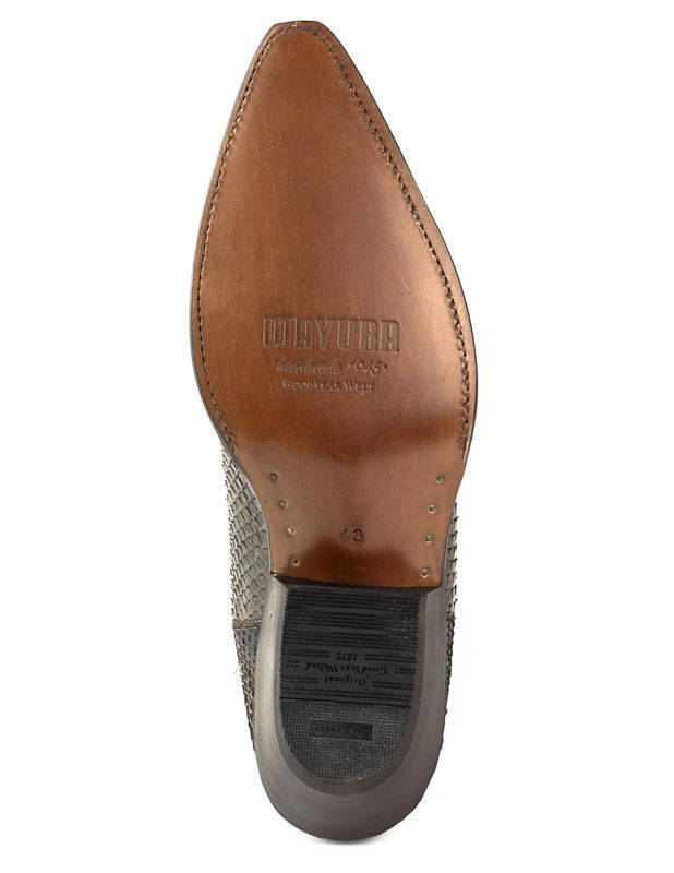 Vêtement en cuir Santiags homme camel