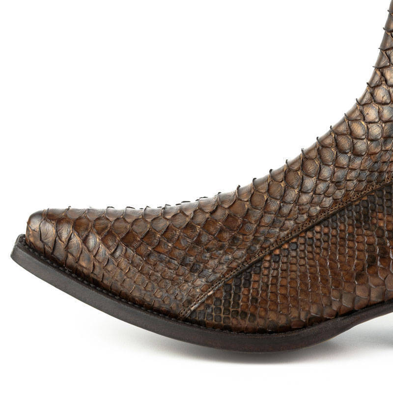 Vêtement en cuir Santiags homme cognac