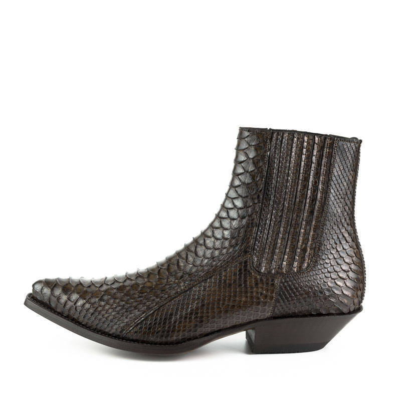 Vêtement en cuir Santiags homme marron