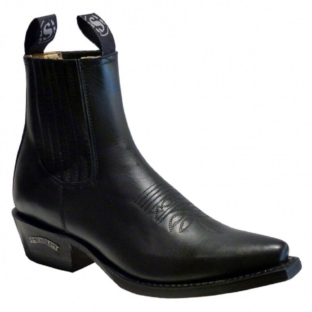 Santiags homme SENDRA en cuir réf 2581 noirnoir