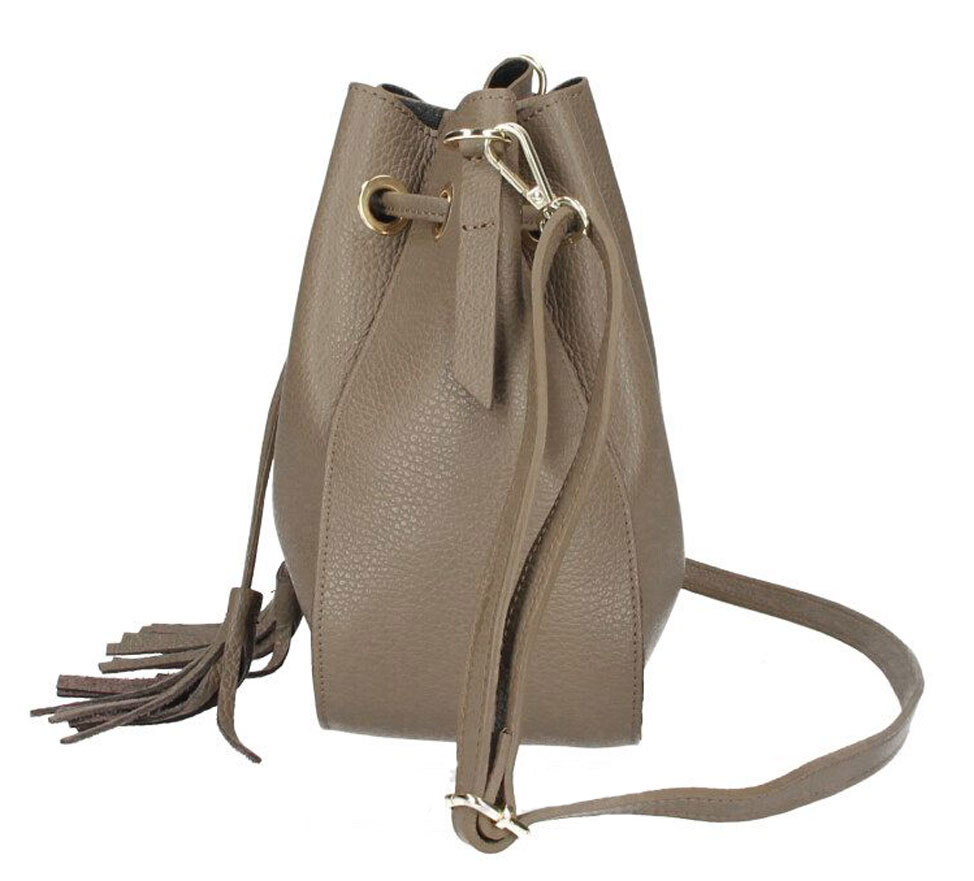 Vêtement en cuir Maroquinerie femme taupe