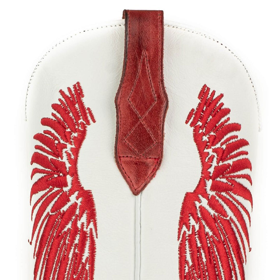 Vêtement en cuir Santiags femme rouge, blanc