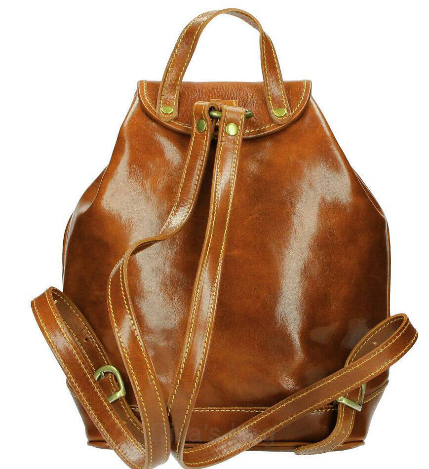 Vêtement en cuir Maroquinerie femme cognac