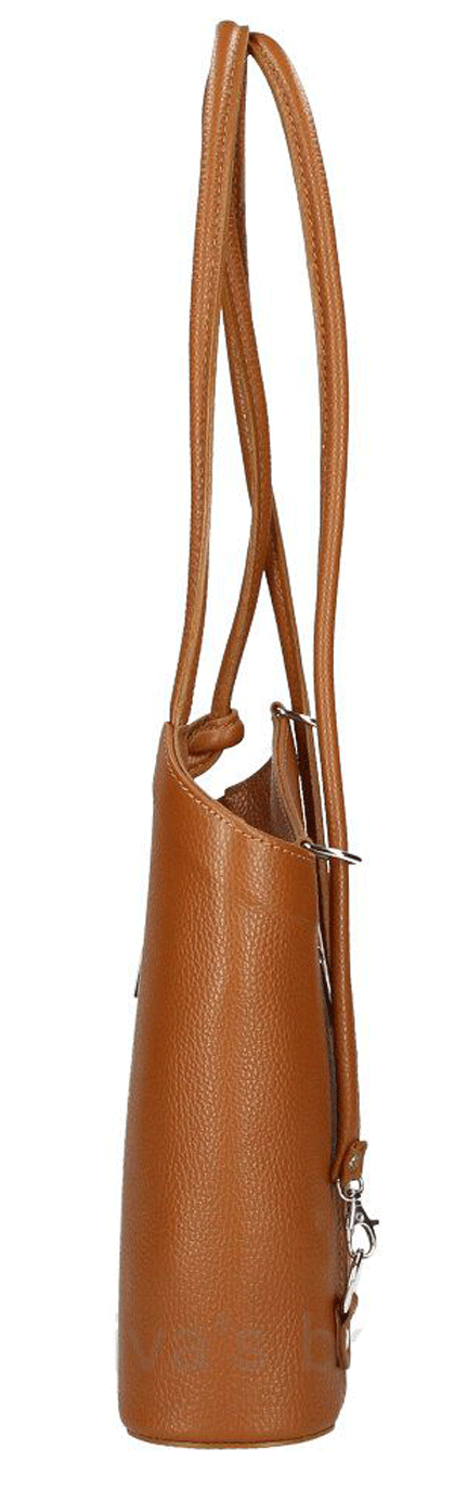 Vêtement en cuir Maroquinerie femme cognac