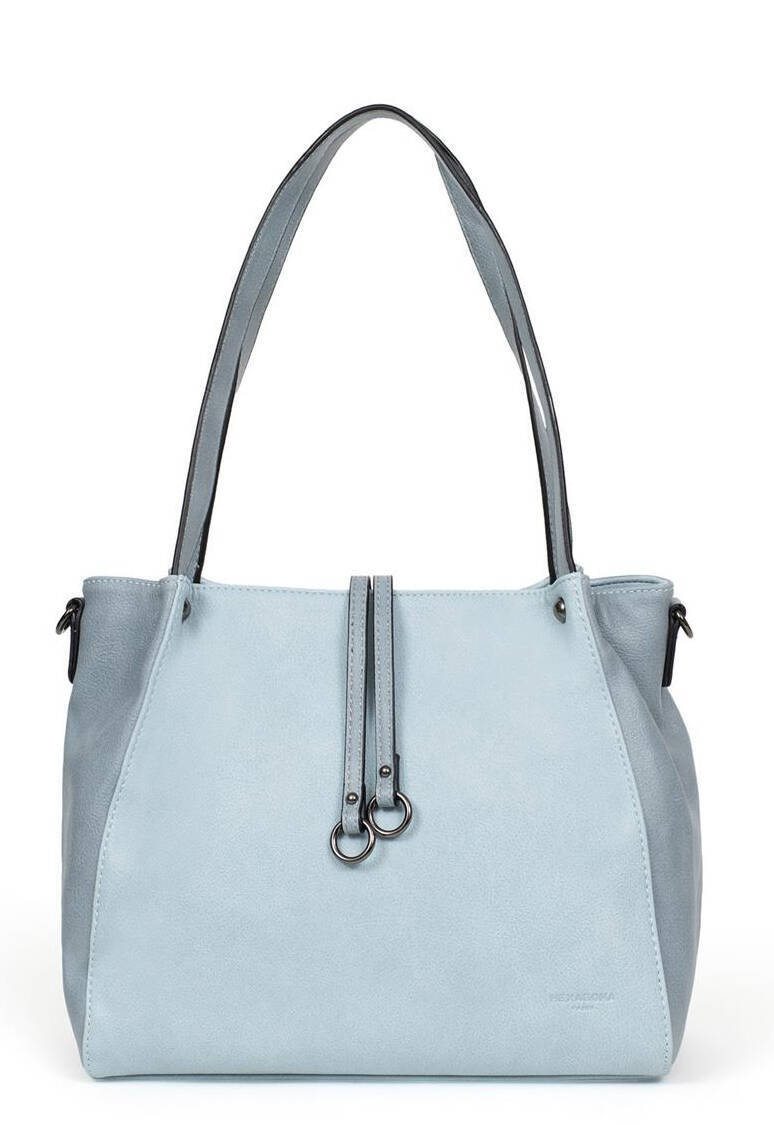 Vêtement en cuir Maroquinerie bleu, gris