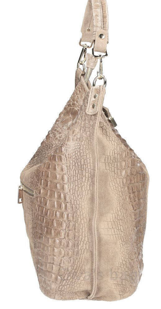 Vêtement en cuir Maroquinerie femme taupe