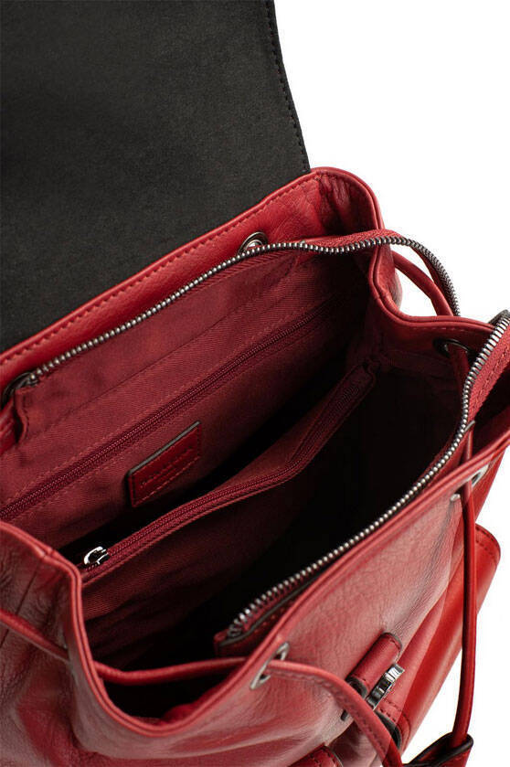 Vêtement en cuir Maroquinerie femme rouge