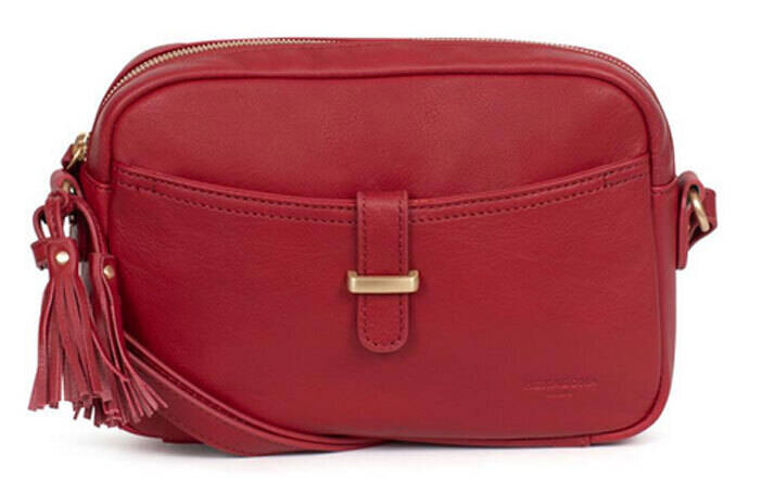 Vêtement en cuir Maroquinerie femme rouge