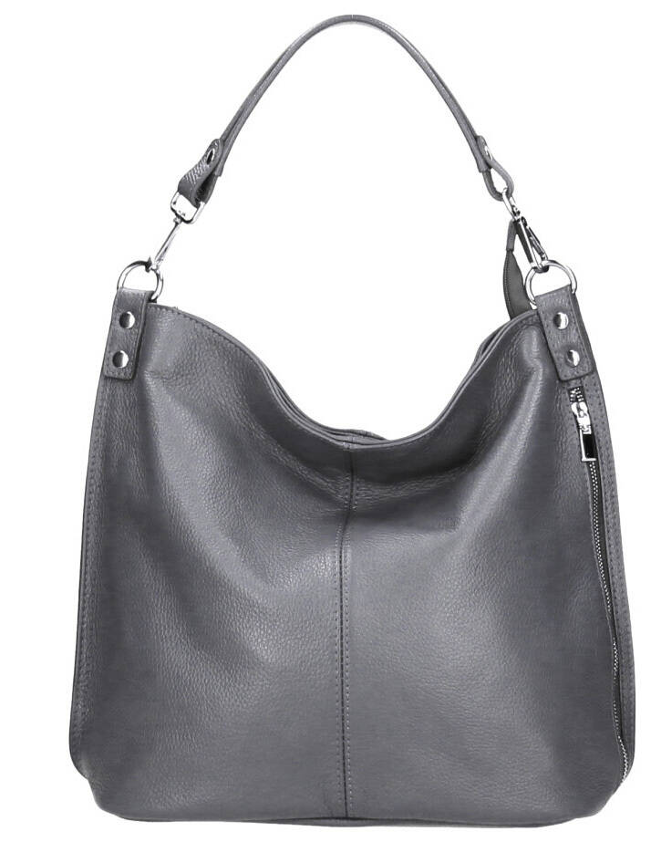 Vêtement en cuir Maroquinerie femme gris