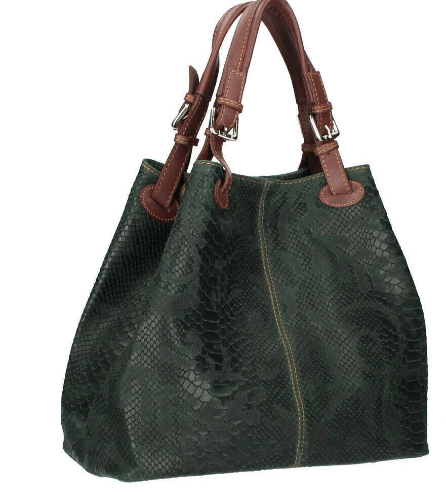 Vêtement en cuir Maroquinerie femme vert