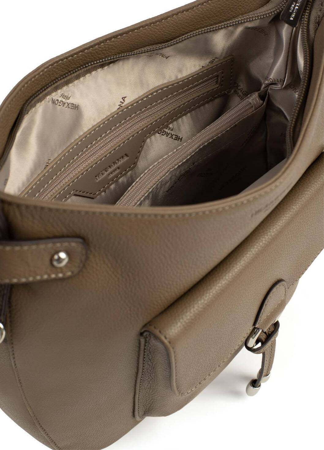 Vêtement en cuir Maroquinerie femme gris