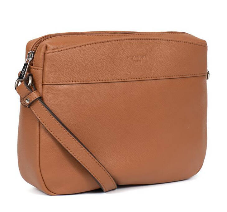 Vêtement en cuir Maroquinerie femme cognac