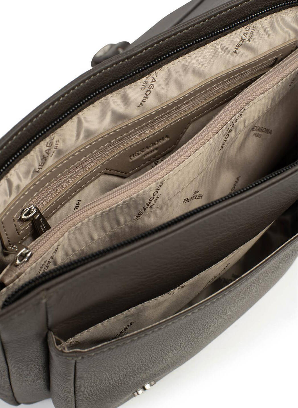 Vêtement en cuir Maroquinerie femme taupe