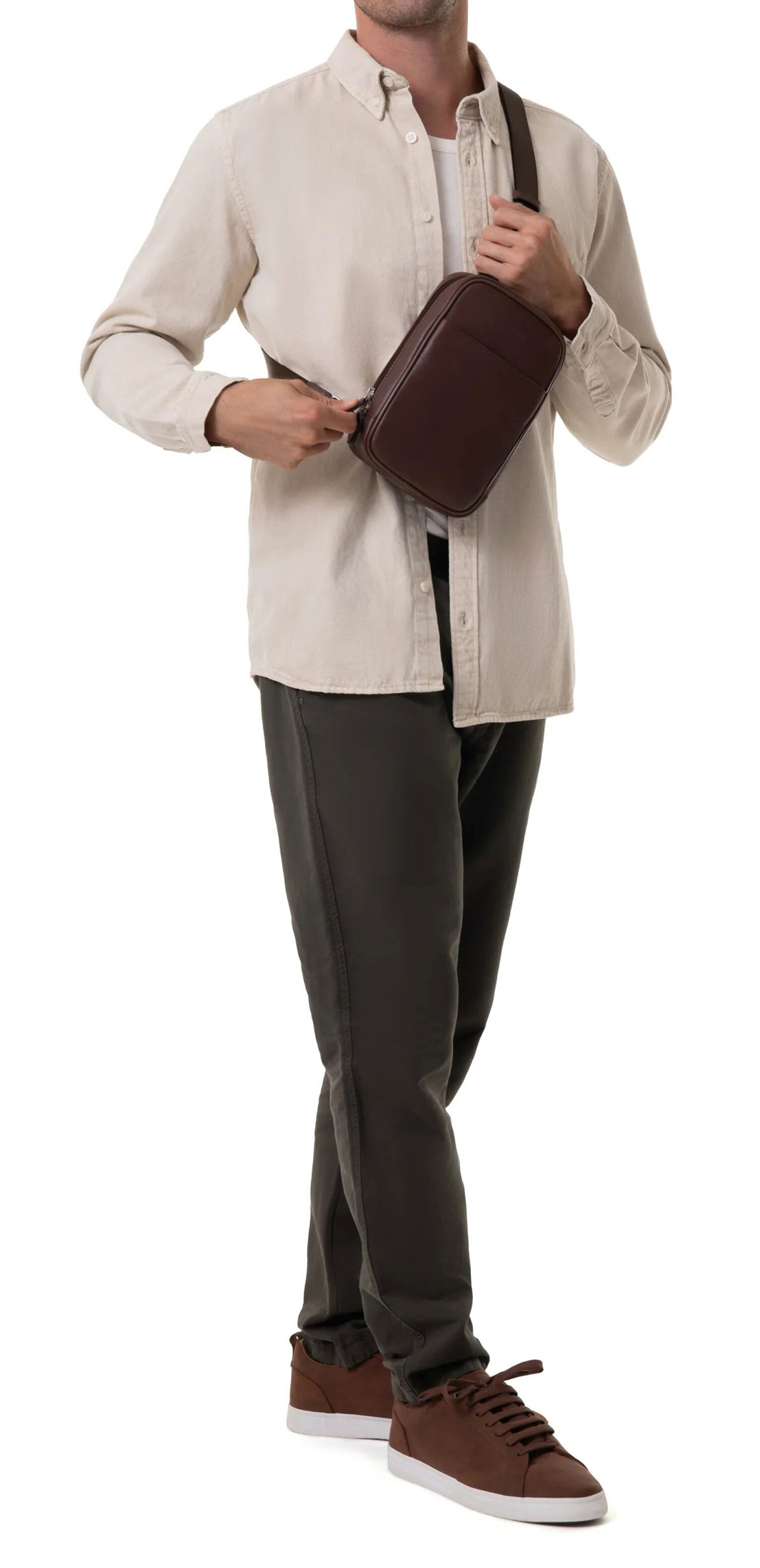 Vêtement en cuir Maroquinerie homme marron