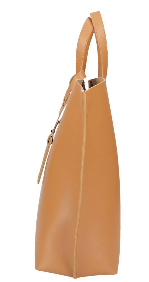 Vêtement en cuir Maroquinerie femme cognac