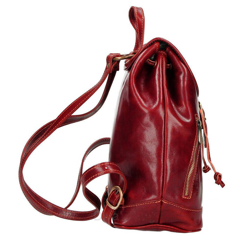 Vêtement en cuir Maroquinerie femme rouge
