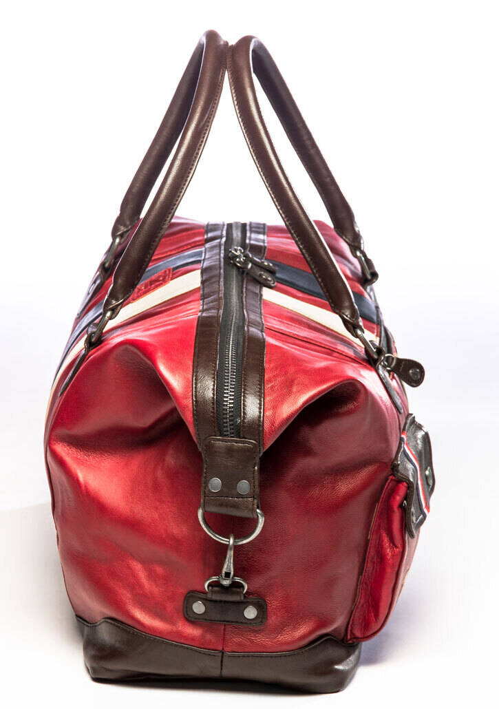 Vêtement en cuir Maroquinerie homme rouge