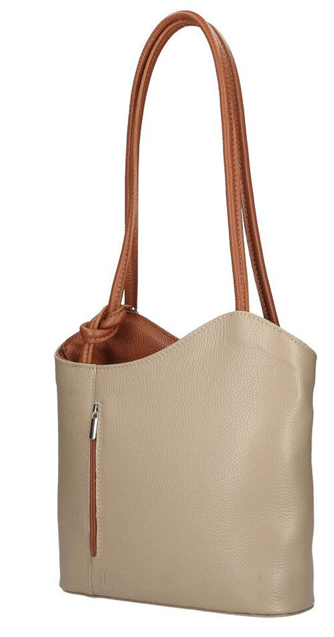 Vêtement en cuir Maroquinerie femme taupe