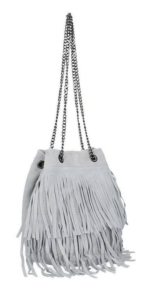 Vêtement en cuir Maroquinerie femme gris