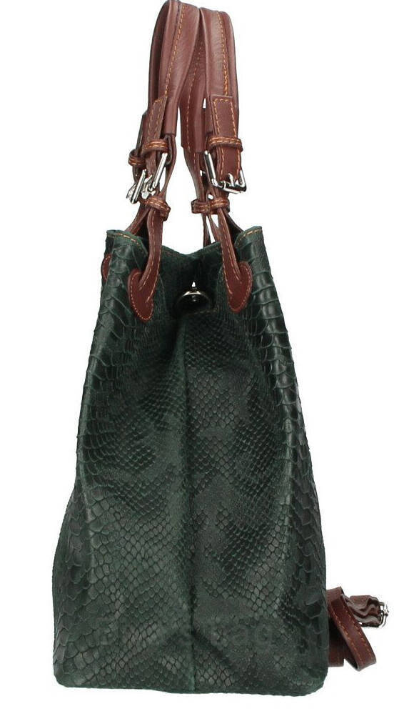 Vêtement en cuir Maroquinerie femme vert