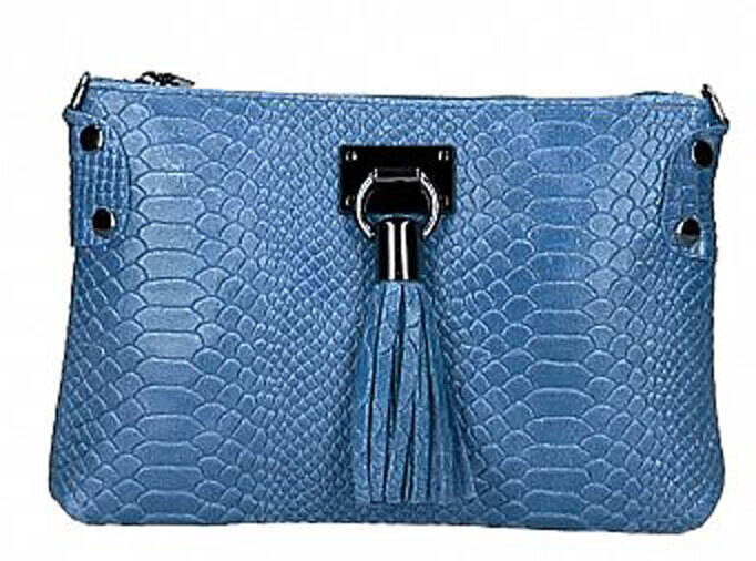 Vêtement en cuir Maroquinerie femme bleu