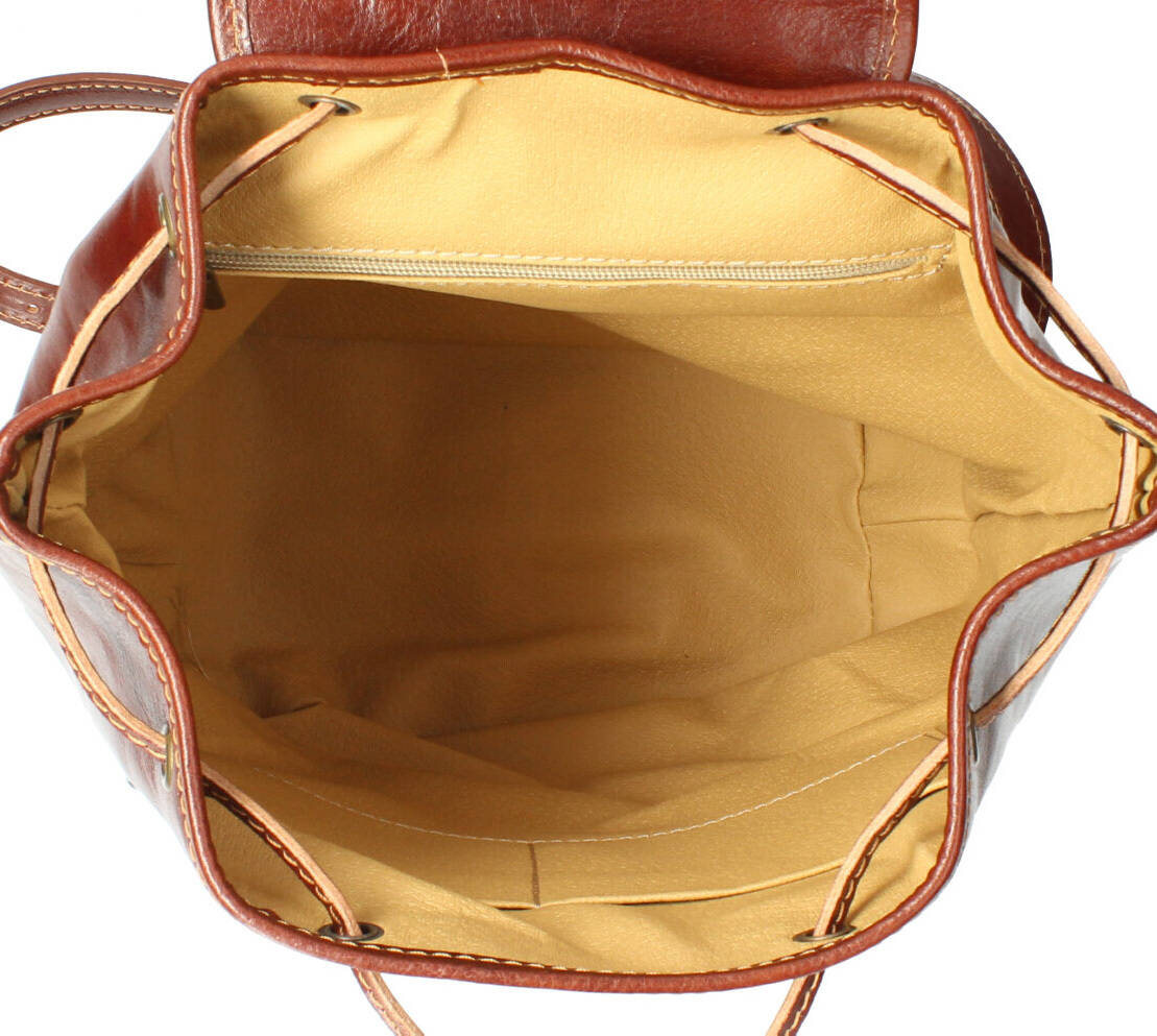 Vêtement en cuir Maroquinerie femme cognac