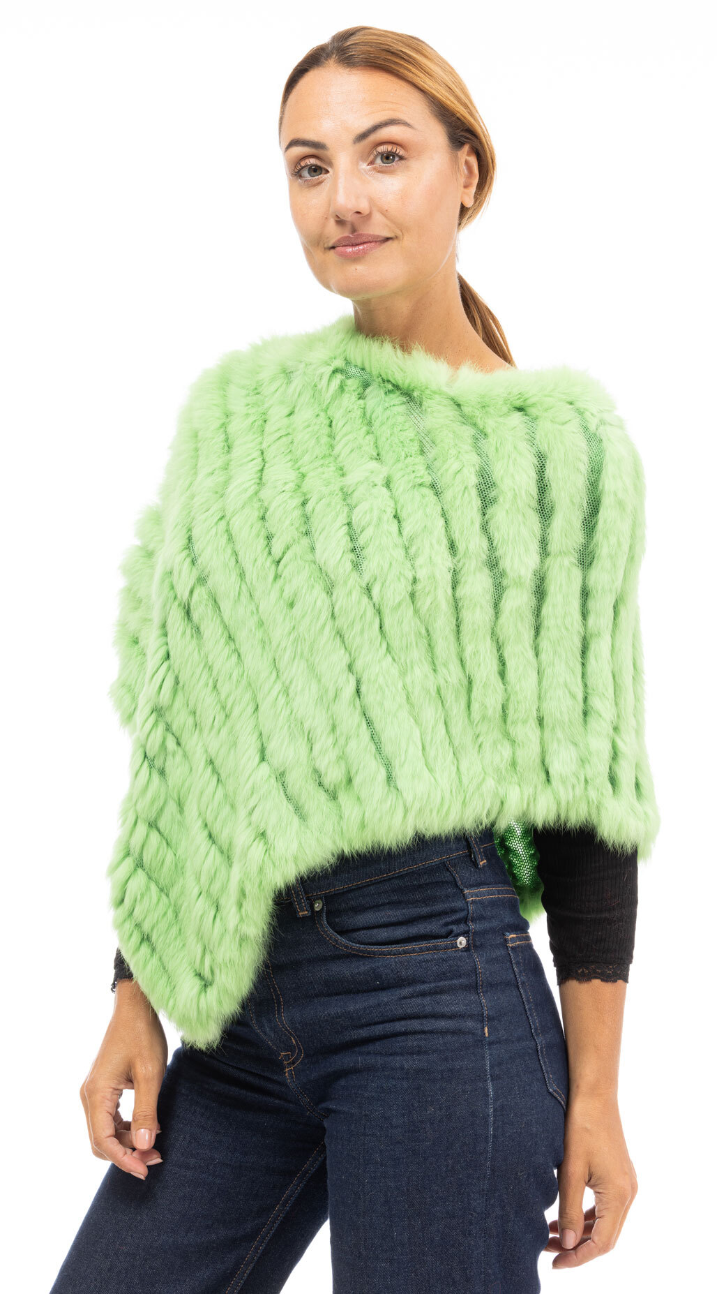 Vêtement en cuir Gilets cuir & fourrure  vert