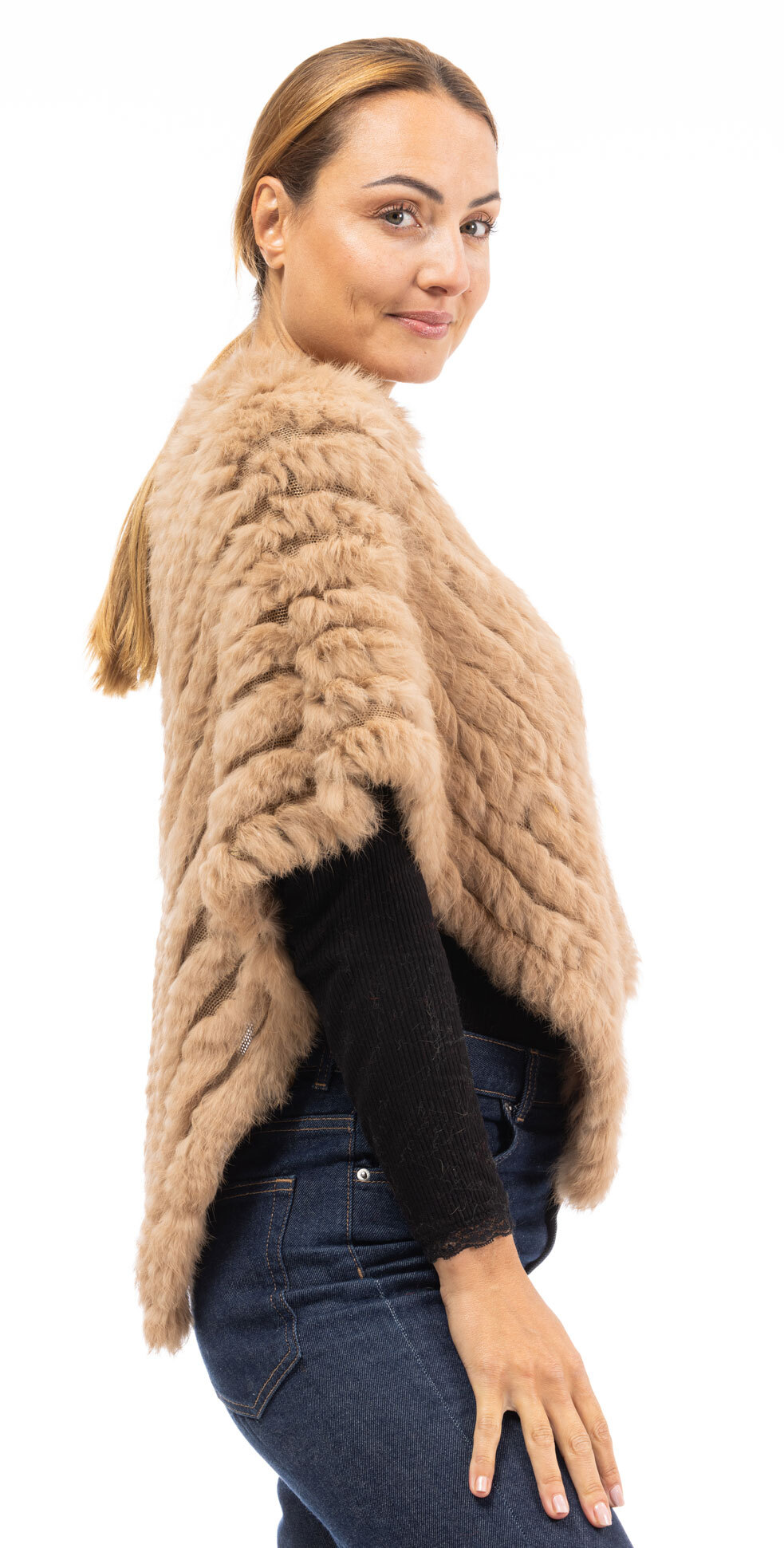 Vêtement en cuir Gilets cuir & fourrure  beige