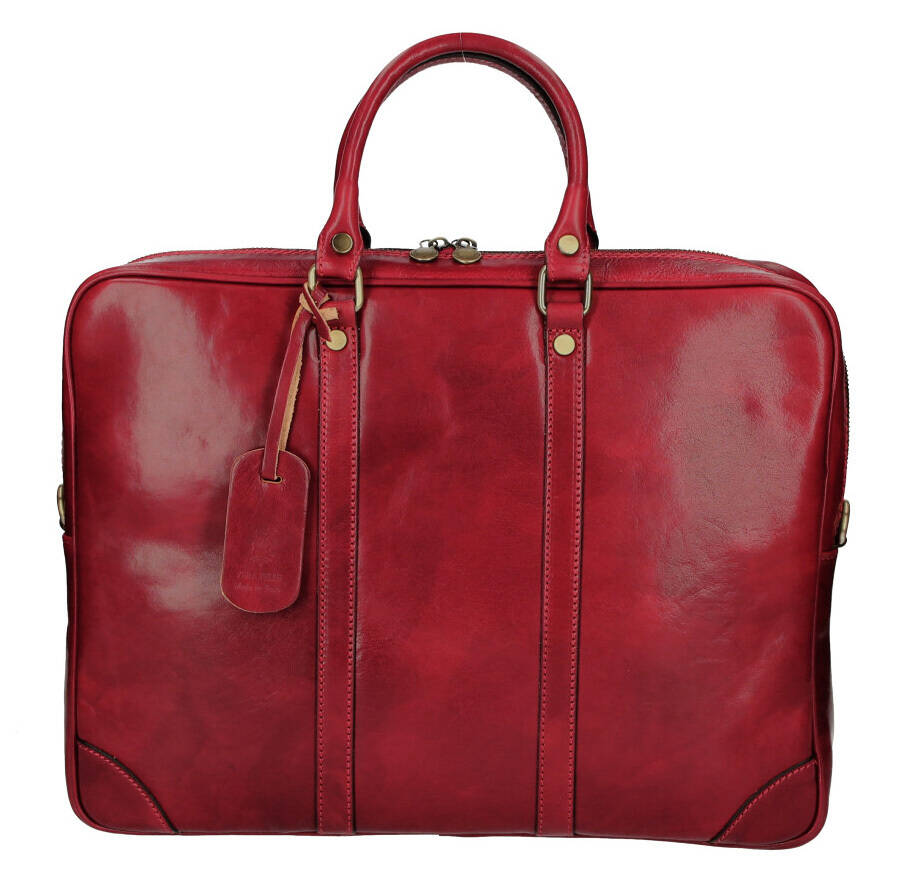 Vêtement en cuir Maroquinerie homme rouge