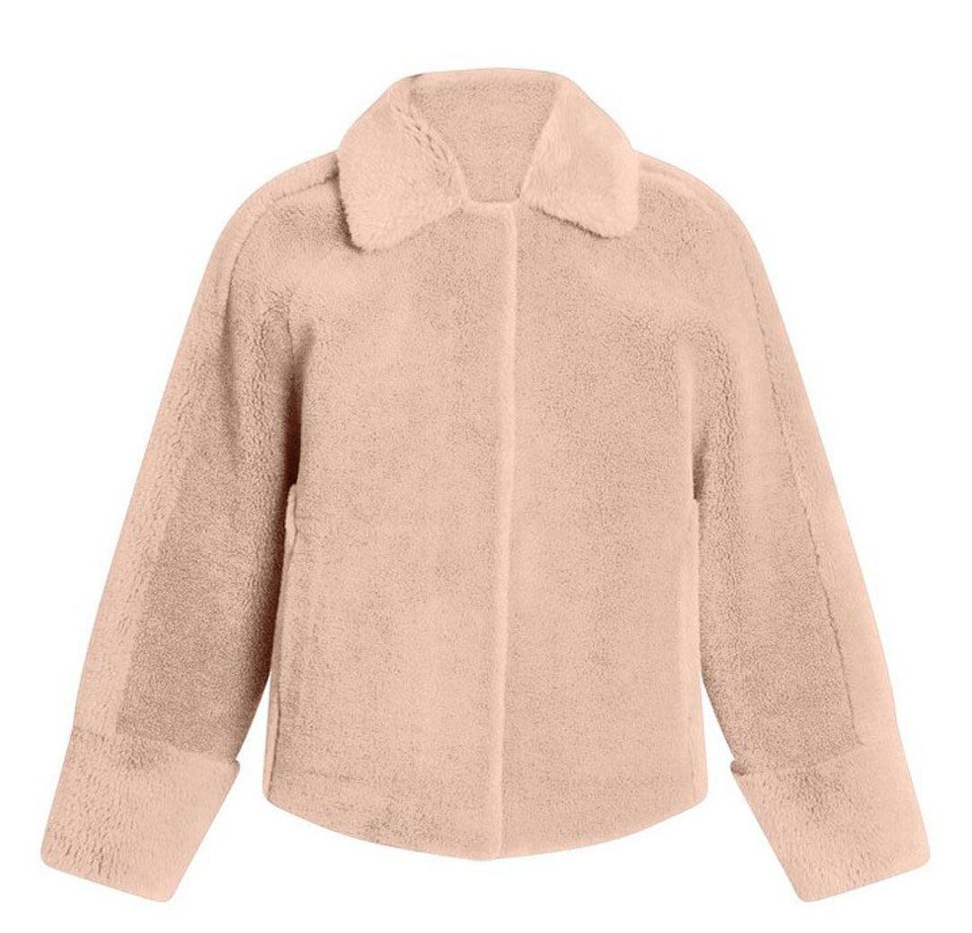 Vêtement en cuir Femme beige