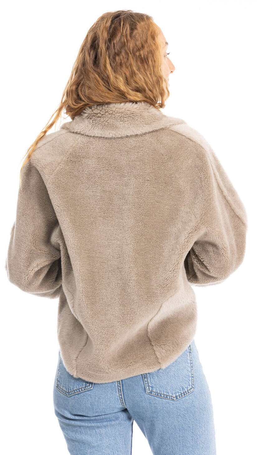 Vêtement en cuir Femme taupe