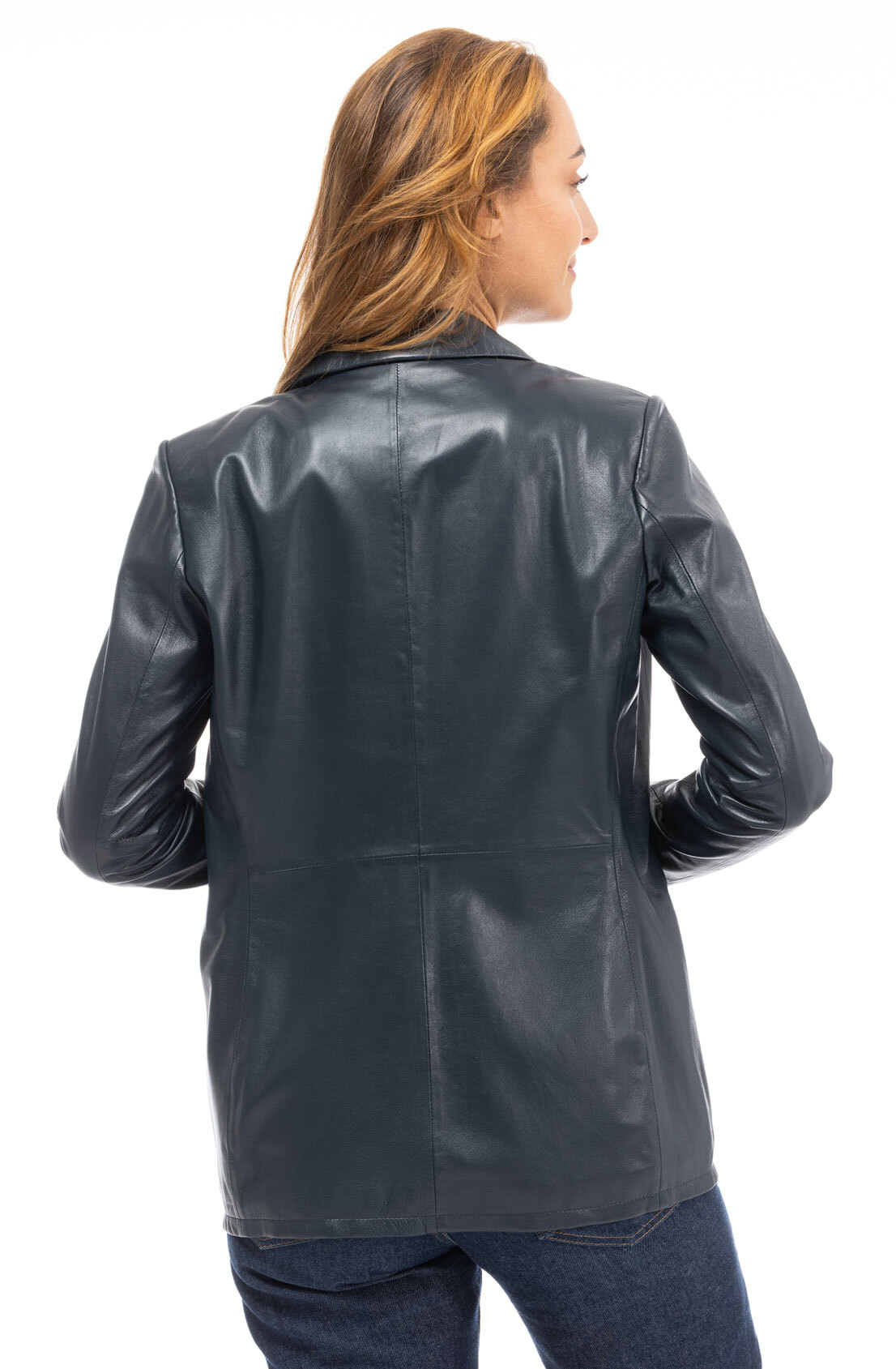 Vêtement en cuir Les bonnes affaires Femme bleu