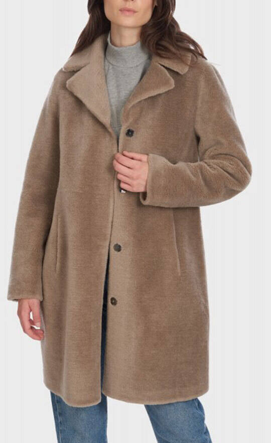 Vêtement en cuir Manteaux cuir taupe