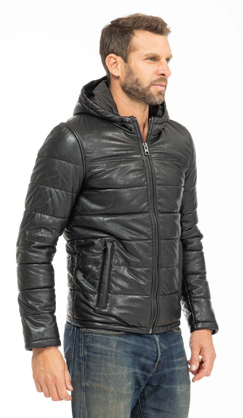 Vêtement en cuir Les bonnes affaires Homme noir