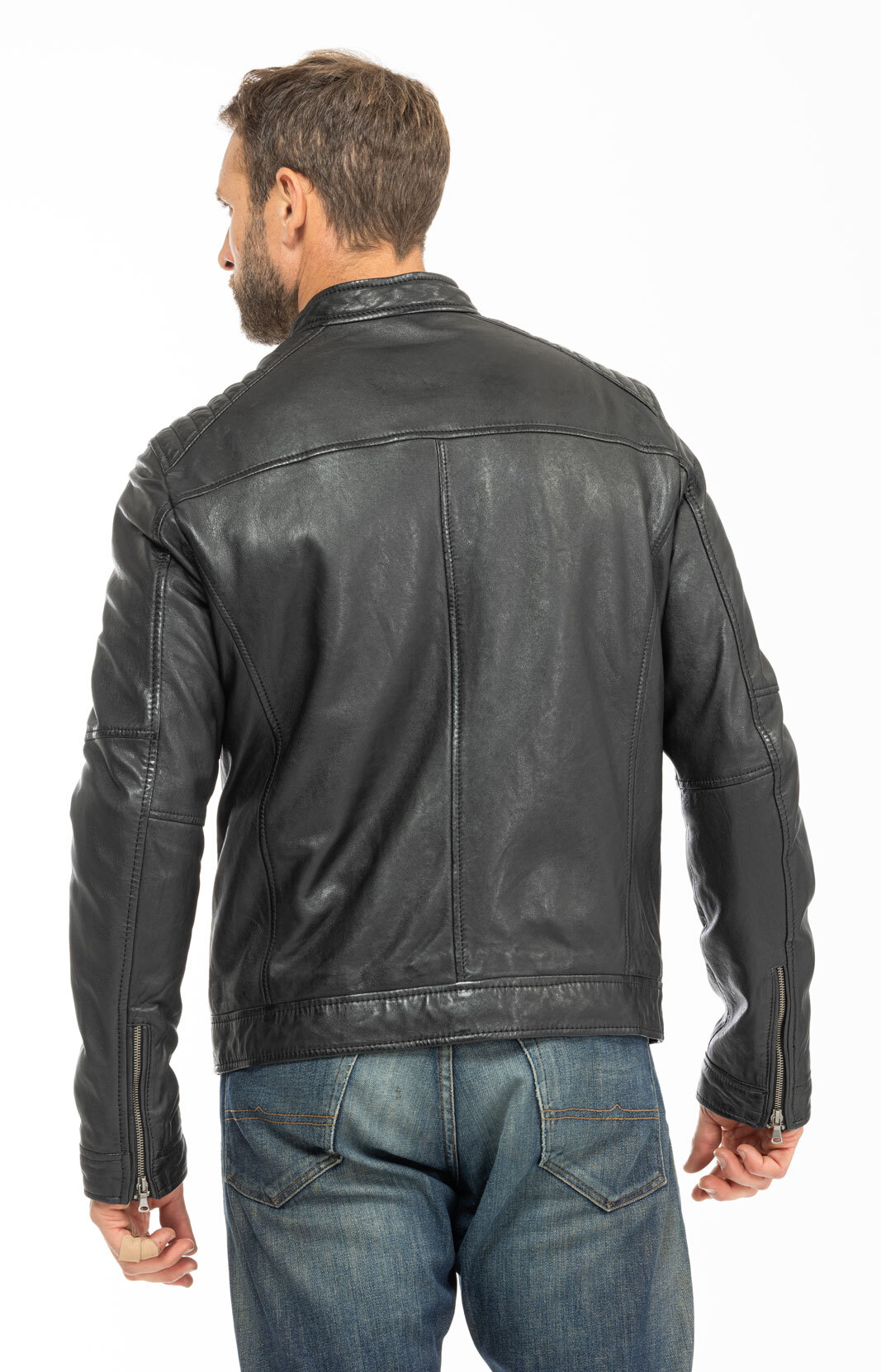 Vêtement en cuir Blousons cuir noir