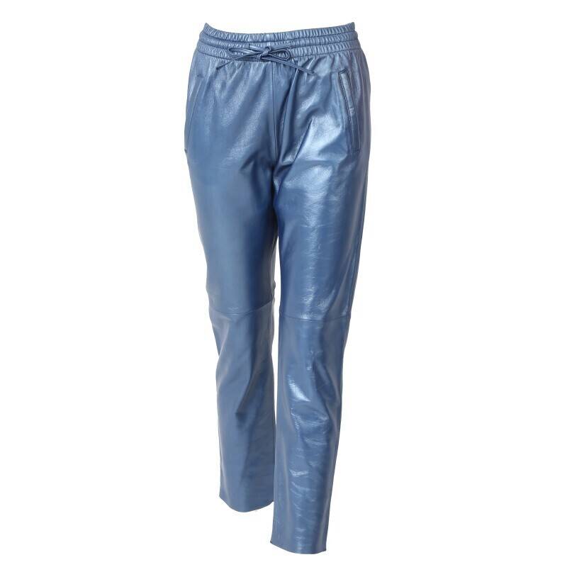 Vêtement en cuir Pantalon cuir bleu