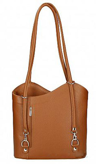 Vêtement en cuir Maroquinerie femme cognac