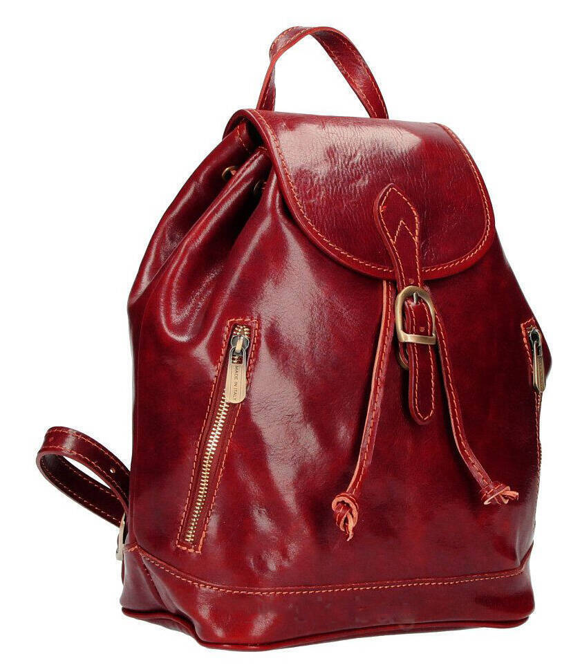 Vêtement en cuir Maroquinerie femme rouge