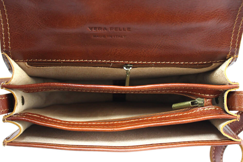 Vêtement en cuir Maroquinerie femme cognac