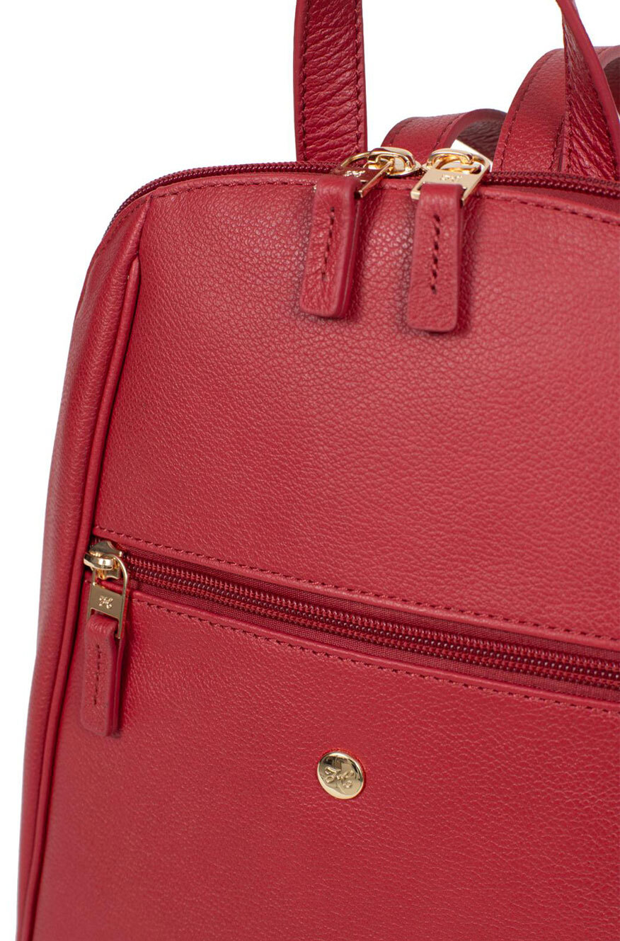 Vêtement en cuir Maroquinerie femme rouge