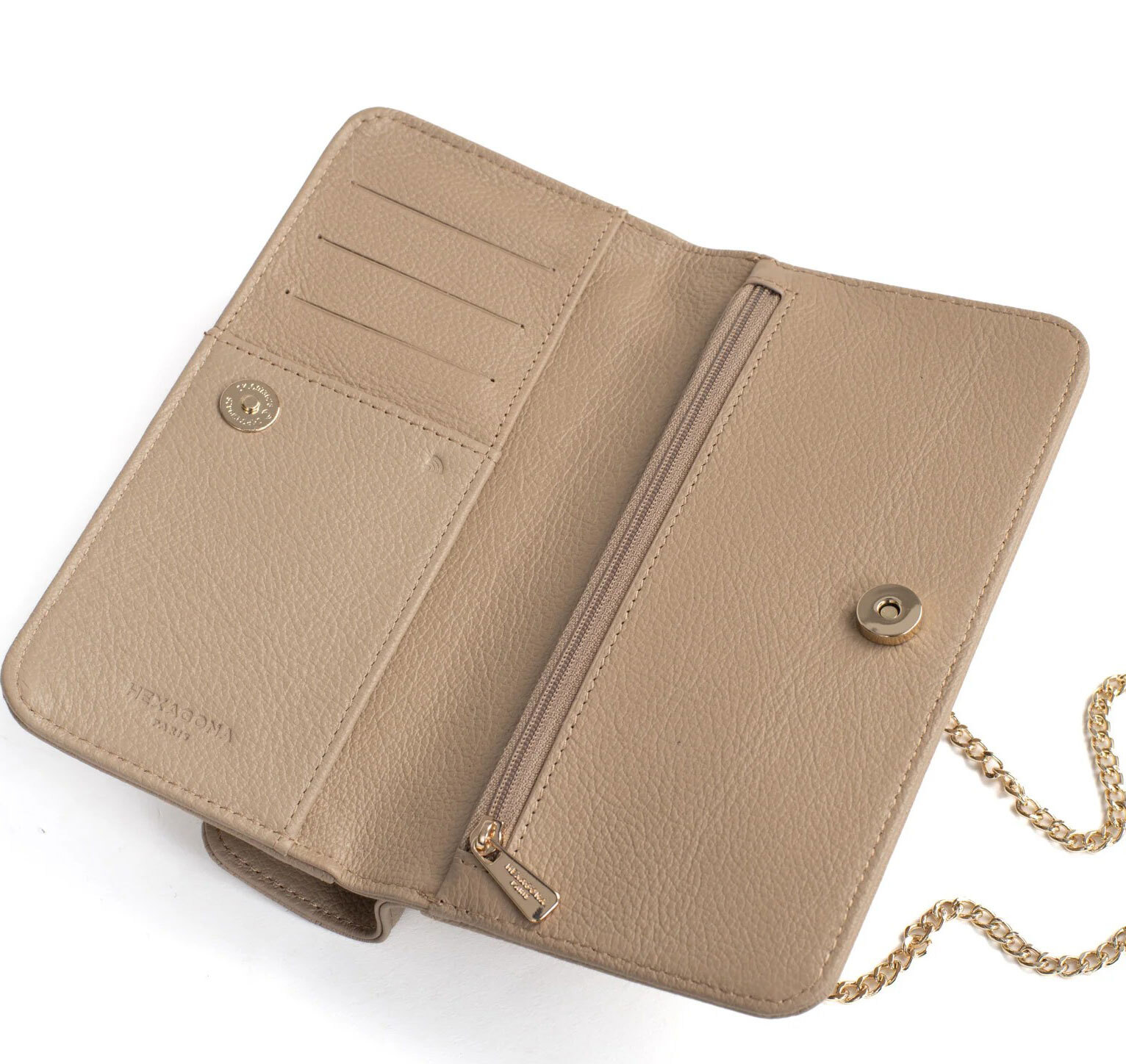 Vêtement en cuir Maroquinerie femme taupe