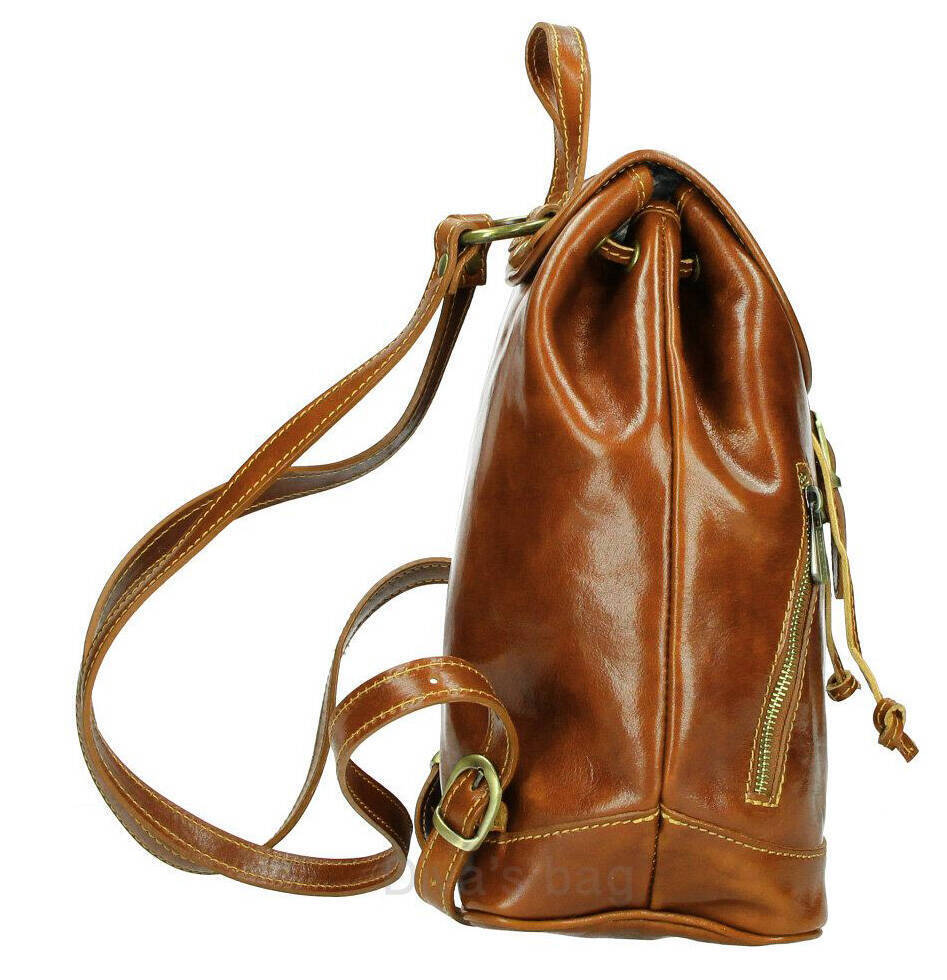 Vêtement en cuir Maroquinerie femme cognac