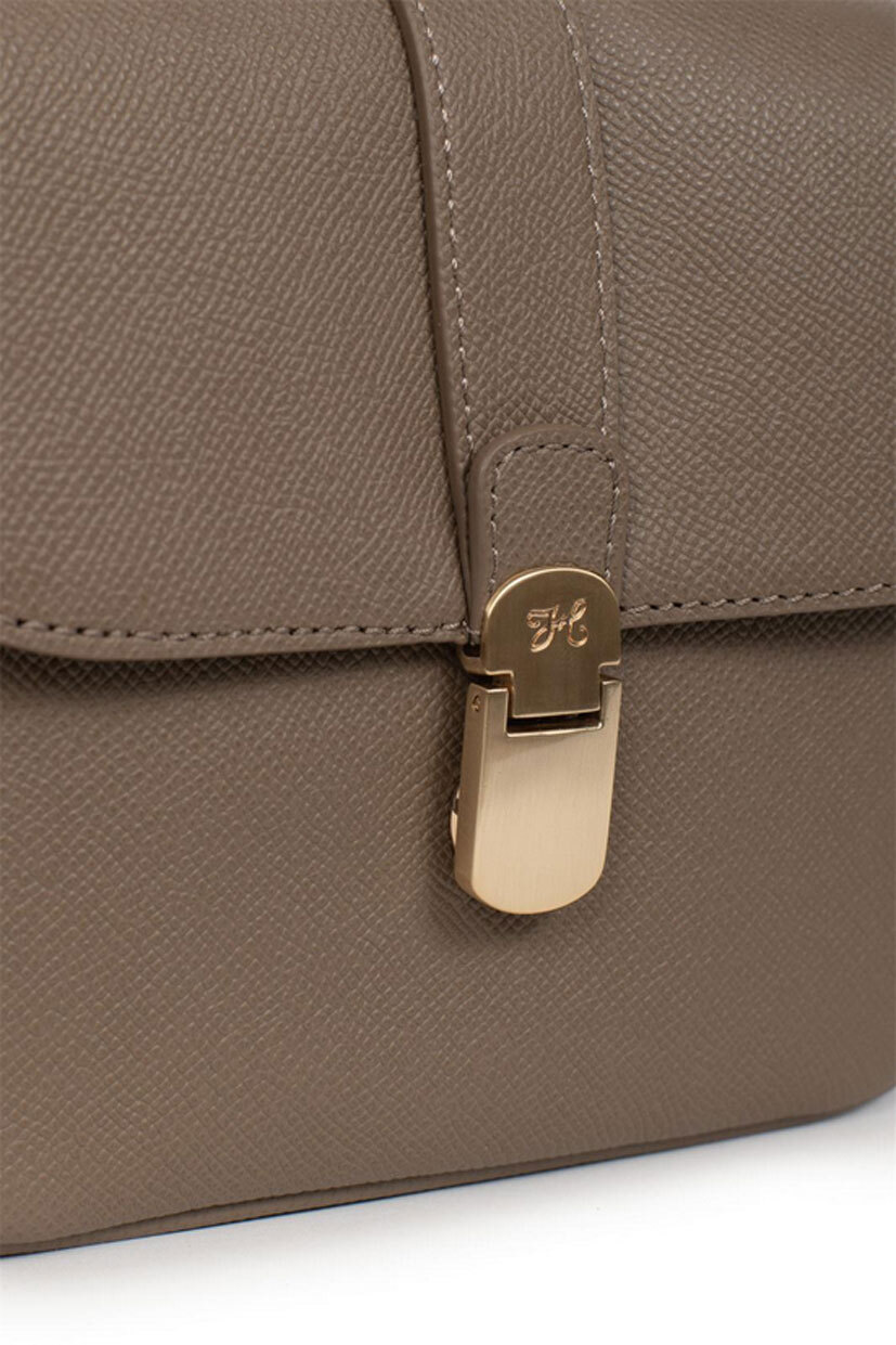 Vêtement en cuir Maroquinerie femme taupe