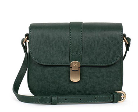 Vêtement en cuir Maroquinerie femme vert