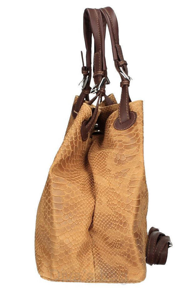 Vêtement en cuir Maroquinerie femme cognac