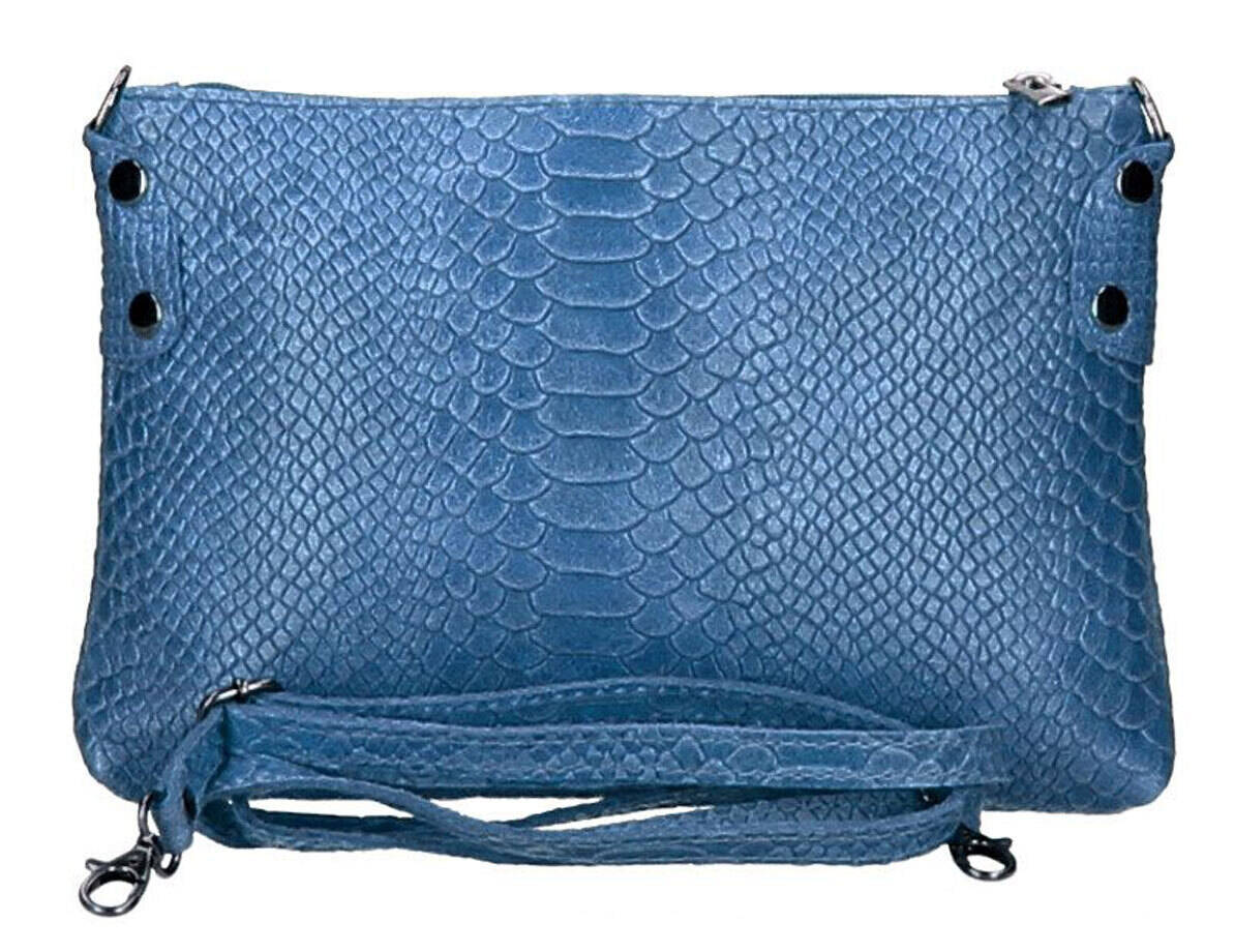 Vêtement en cuir Maroquinerie femme bleu