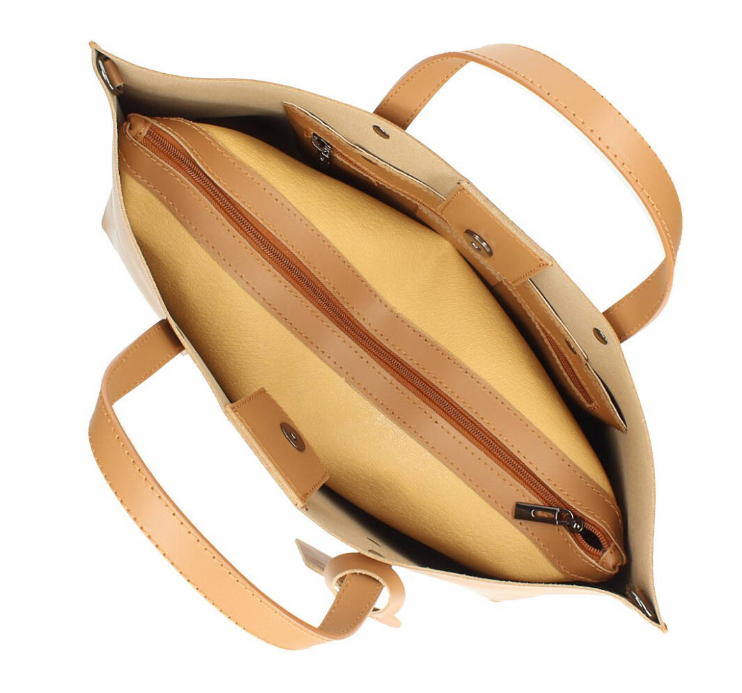 Vêtement en cuir Maroquinerie femme cognac