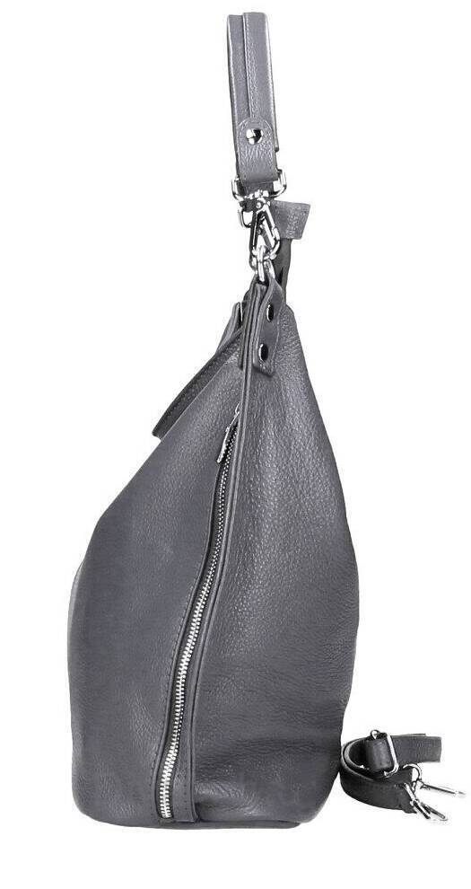 Vêtement en cuir Maroquinerie femme gris