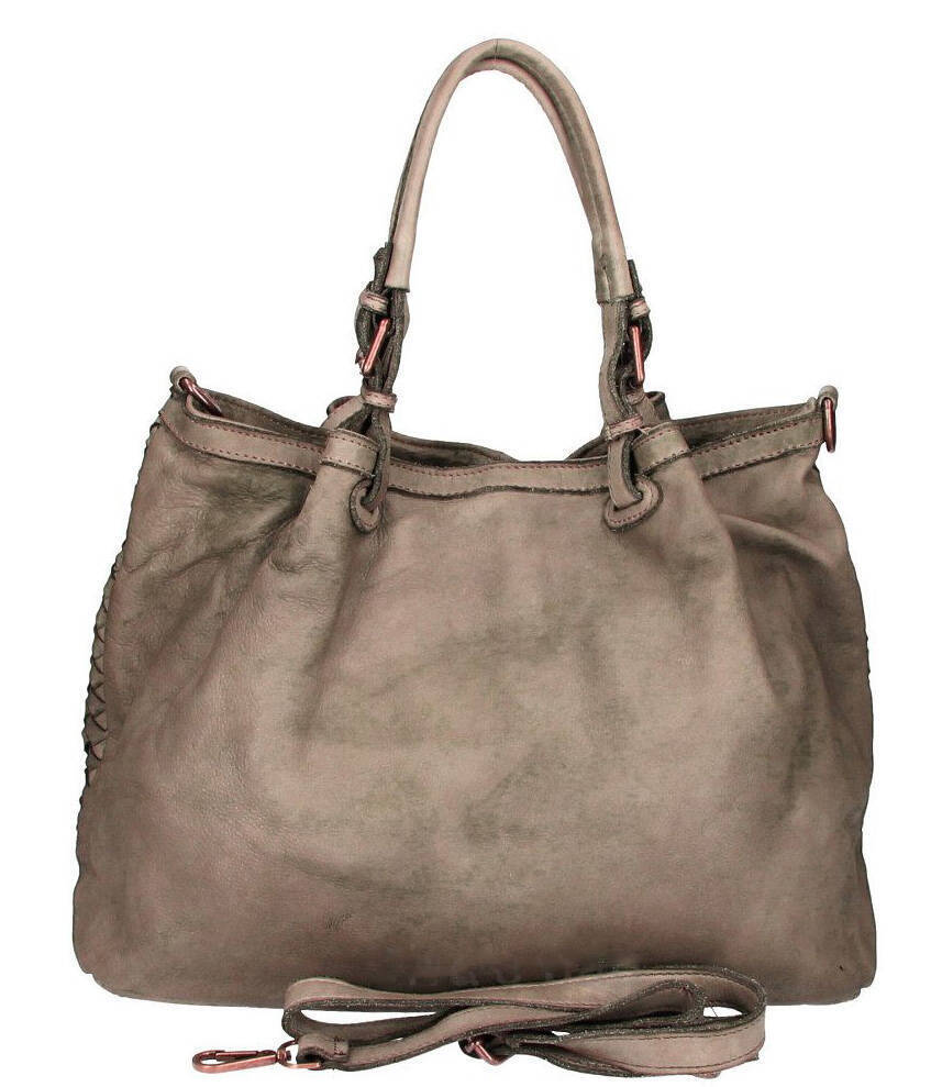 Vêtement en cuir Maroquinerie femme taupe