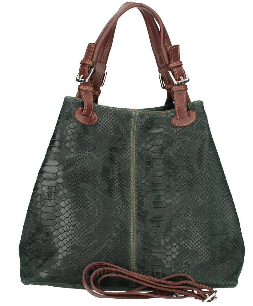 Vêtement en cuir Maroquinerie femme vert